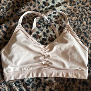 Gymshark Padded Strappy Sports Bra Nude Size Small